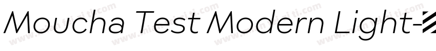 Moucha Test Modern Light字体转换